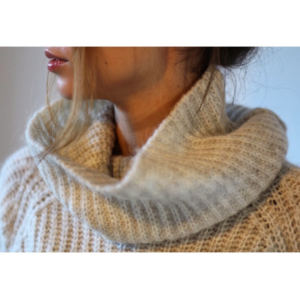 Zara Cropped Cowl Neck Sweater (NWOT)
